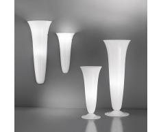 lampada tavolo vetro bianco
