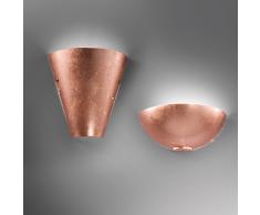 lampada parete foglia rame