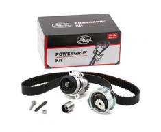 GATES Pompa Acqua + Kit Cinghia Distribuzione VW,SKODA,AUDI KP15569XS-3 Pompa Acqua + Kit Cinghie Dentate,Pompa