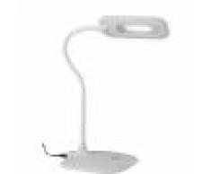 Fan Europe Lighting Lampada Da Lettura Led Darwin Bianca 4,8w 450lm 4000k Dimmerabile 16x16x53,5cm