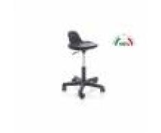 Moretti Sgabello girevole con base in plastica e seduta con schienale