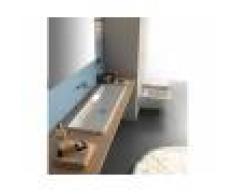 Caesaroo Lavabo ad incasso 90x34 cm in ceramica Globo serie Stockholm Bianco lucido