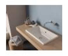 Caesaroo Lavabo ad incasso 55x34 cm in ceramica Globo serie Stockholm Bianco lucido