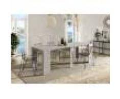 Caesaroo Tavolo multifunzione allungabile da 51 a 237 cm Cemento Cemento
