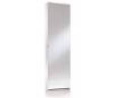 Caesaroo Scarpiera 180 cm Bianco frassinato con anta a specchio Bianco