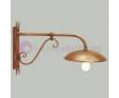 Febo Light Drea Applique Rustico L. 70 Piatto D.30 Lampada Da Esterno Giardino