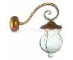 Febo Light Bacco Applique Rustico In Ottone Anticato Per Esterno Lampada Giardino