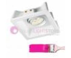 Gea Luce Srl Mizar Faretto Da Incasso A Scomparsa Orientabile In Gesso Quadrato Gu10 Verniciabile