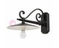 LIBERTI LAMP linea GARDEN Elio Applique Da Esterno A Parete In Alluminio Antracite Con Piatto D.30