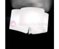 Selene Illuminazione Papiro Plafoniera 3 Luci Cristallo Curvato D.46 Design Moderno