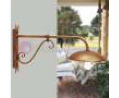 Febo Light Drea Applique Rustico L. 100 Piatto D.37 Lampada Da Esterno Giardino
