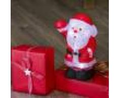 Luci Da Esterno Babbo Natale 3D a batteria alto 27 cm, 20 LED Bianchi
