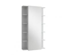 Scarpiera/Scaffale con specchio EFFE, bianco