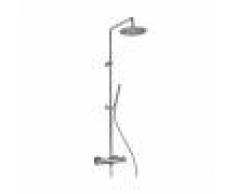 Jacuzzi Colonna doccia rubinetteria Sunset 91 ottone cromato soffione diametro 20 cm con miscelatore termostatico 0SU00199JA01
