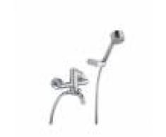 Jacuzzi Gruppo vasca esterno con doccia duplex rubinetteria Sunset ottone cromato 0SU00003JA00