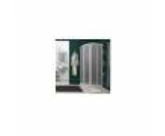 GIAVA Box Doccia Semicircolare 80x80 Crilex Profilo Bianco