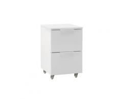 Cassettiera con ruote LINS, bianco