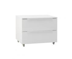 Cassettiera con ruote LINS, bianco