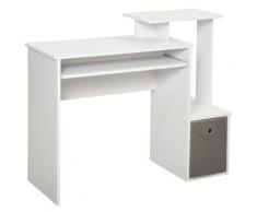Scrivania Da Ufficio 100x40x86,6 Cm In Truciolare Bianco
