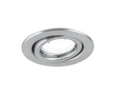 Kit 3 Faretti A Incasso Metallo Nikel Orientabili Soffitto Ribassato Led 18 Watt Luce Calda Intec Inc-matrix-ledm3