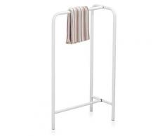Porta Asciugamani 43x25x78h Cm In Metallo Bianco Divina Home