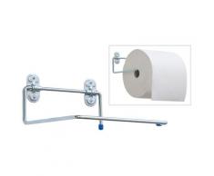 Porta Rotolo Per Carta Asciugamani Multiuso 29 Cm Da Muro In Acciaio Bauer