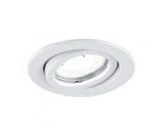 Kit 3 Faretti Orientabili Metallo Bianco Incasso Controsoffitto Led 18 Watt Luce Calda Intec Inc-matrix-ledm3