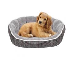 Cuccia Per Cani E Gatti 75x65x20 Cm In Poliestere Scotland Grigio Chiaro