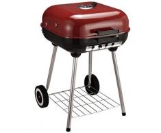 Barbecue A Carbone Carbonella Con Coperchio E Ruote