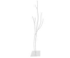 Appendiabiti Da Terra 33x33x178 Cm In Ferro Battuto Vasconi Castagno Argento