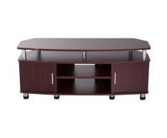 Mobile Tv Classico In Legno Con 2 Ripiani Marrone 120x39.5x52 Cm