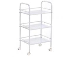 Carrello 3 Ripiani In Acciaio Con Ruote Per Bagno Cucina Parrucchiere Estetista Fumer Shop