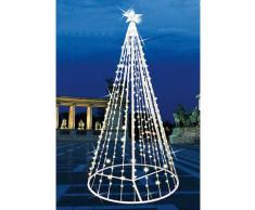 Albero Di Natale Da Esterno 2m Con Led Bianco Freddo Con Flash Style