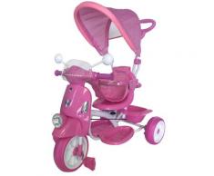 Triciclo Passeggino Con Seggiolino Reversibile Per Bambini Rosa