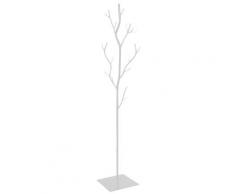 Appendiabiti Da Terra 33x33x178 Cm In Ferro Battuto Vasconi Salice Argento