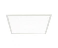 Faretto Incasso Quadrato Alluminio Bianco Controsoffitto Led 40 Watt Luce Naturale Intec Led-panel-60x60