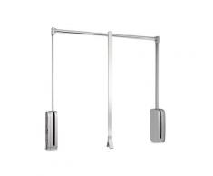 Appendiabiti Per Armadio 83-115 Cm Max 12kg In Acciaio Emuca Cromato