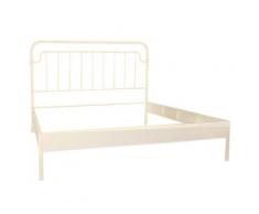 Struttura Letto Matrimoniale In Metallo 160x195x115,5cm Adami Nodi Bianco