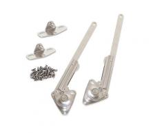 Braccetti Per Cassapanca Portata 20-70 Kg X Cm Acciaio E Zama Nichelato Emuca