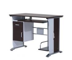 Scrivania Da Ufficio Porta Pc Cassetti In Legno Marrone 100x52x75 Cm