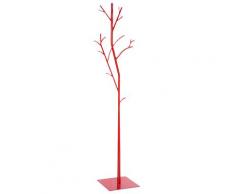 Appendiabiti Da Terra 33x33x178 Cm In Ferro Battuto Vasconi Platano Rosso
