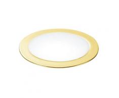 Kit 3 Faretti A Incasso Cartongesso Tondi Alluminio Oro Led 10 Watt Luce Naturale Intec Inc-fusion-3x5w