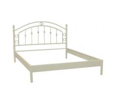 Struttura Letto Matrimoniale In Metallo 160x195cm Adami Luxor Bianco
