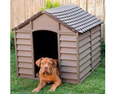 Cuccia Per Cane Taglia Media In Resina Smontabile 86x84x82 Cm Beige/marrone