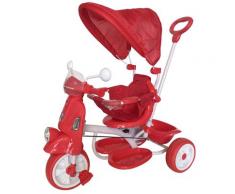 Triciclo Passeggino Con Seggiolino Reversibile Per Bambini Rosso