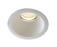 Faretto Incasso Alluminio Bianco Cartongesso Led 10 Watt Luce Calda Intec Inc-elite-1x10c