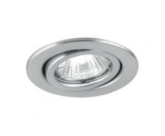 Kit 3 Faretti Incasso Cartongesso Tondi Metallo Bianco Led 18 Wat Luce Calda Intec Inc-matrix-ledf3