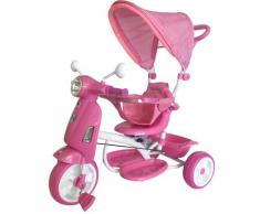 Triciclo Passeggino Con Seggiolino Reversibile Per Bambini Kid Go Rosa