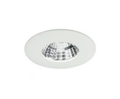 Incasso Cartongesso Faretto Quadrato Bianco Alluminio Pressofuso Led 6 Watt Luce Calda Intec Inc-nadir-r6c