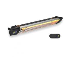 Stufa Elettrica Ad Infrarossi 72,5x12,5x8,5 Cm Da Parete Soffitto 1200w Moel Iris 866nrc